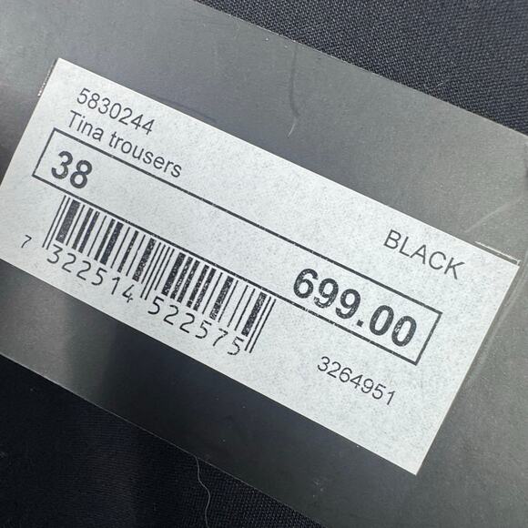 STOCKH LM Trousers Tina Pant Skinny Leg Pull On Casual Black Size 38 / 8 NWT - Picture 11 of 13